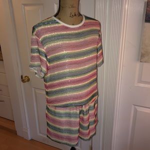 ASHISH fabulous rainbow sequin outfit